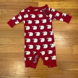 Kite - Organic Cotton Sheep Sweater Romper - 0-3M